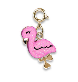 High Intencity Corporation CHARM IT! CHARM IT! Gold Glitter Flamingo Charm