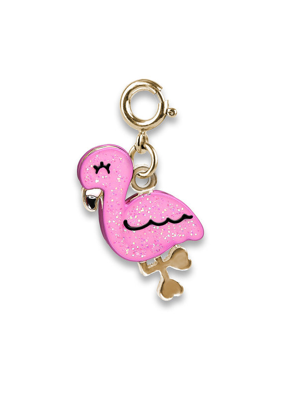 High Intencity Corporation CHARM IT! CHARM IT! Gold Glitter Flamingo Charm