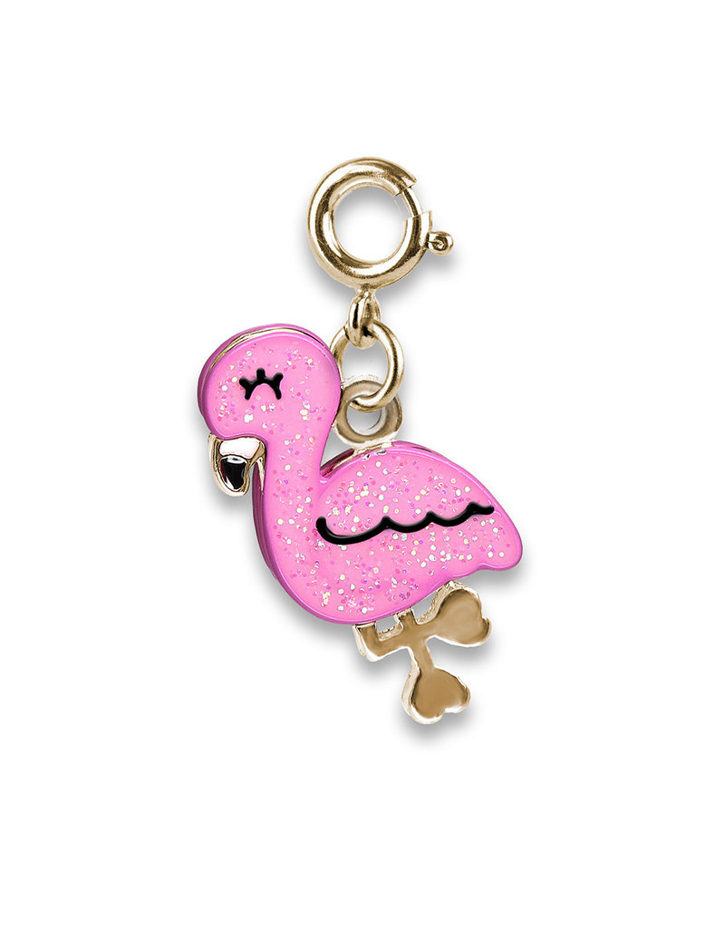 High Intencity Corporation CHARM IT! CHARM IT! Gold Glitter Flamingo Charm