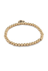 CHARM IT! 4mm Gold Bead Stretch Bracelet