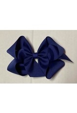 Navy Big (5in) Grosgrain Bow