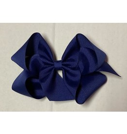 Navy Big (5in) Grosgrain Bow
