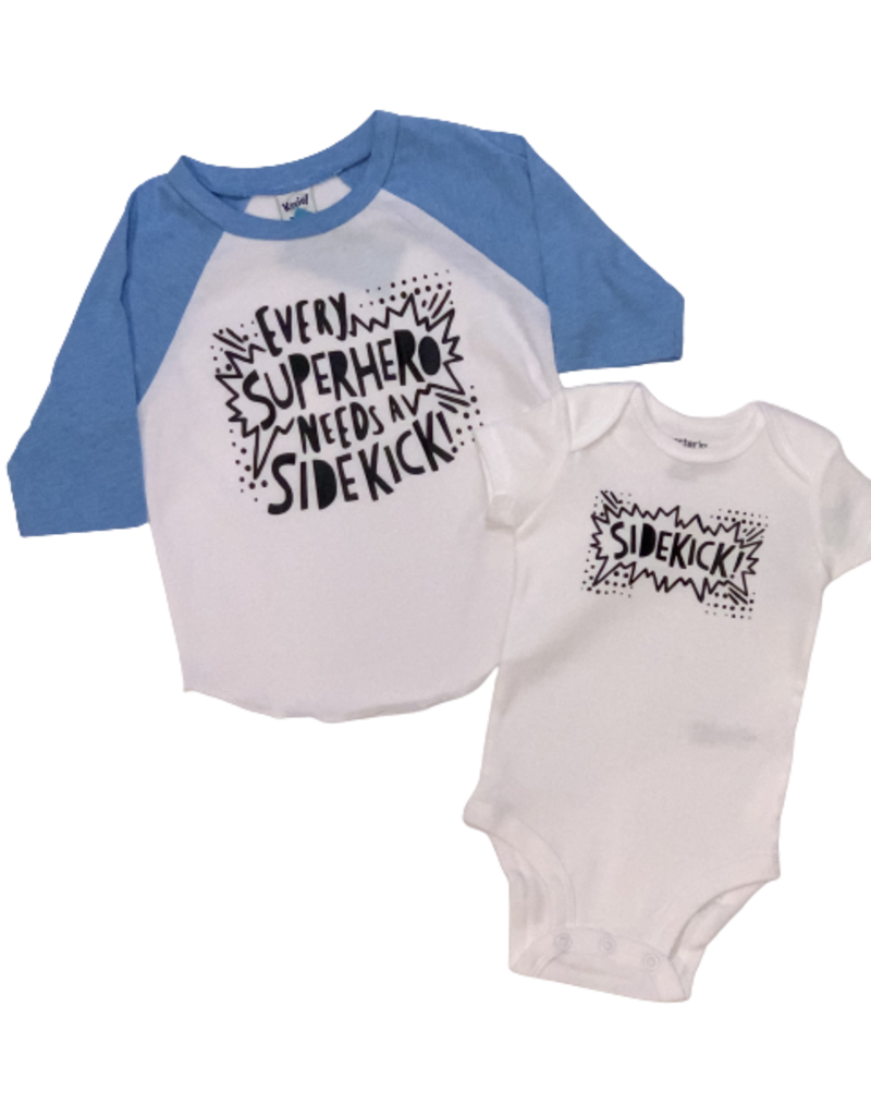 Tracy's Treasures Every Superhero Needs a Sidekick Baseball Tee