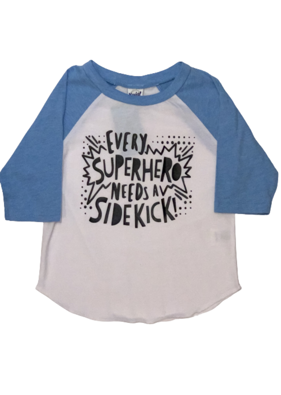 Tracy's Treasures Every Superhero Needs a Sidekick Baseball Tee