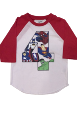 Superhero Birthday Baseball Tee
