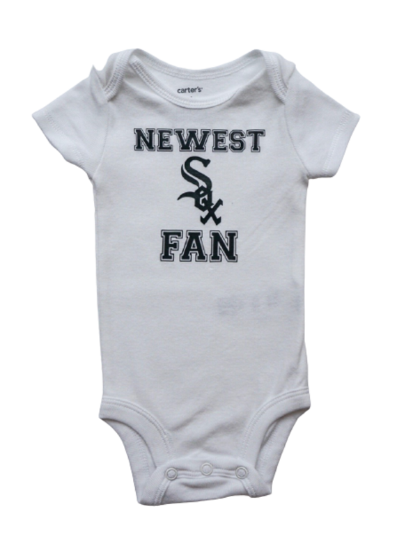 Tracy's Treasures Newest Sox Fan Short Sleeve Onesie