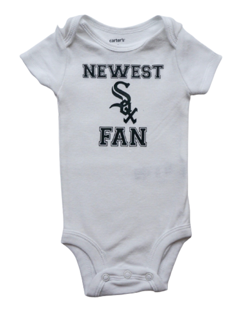 Tracy's Treasures Newest Sox Fan Short Sleeve Onesie