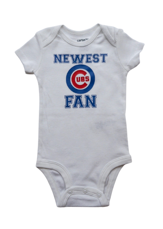 Tracy's Treasures Newest Cubs Fan Short Sleeve Onesie