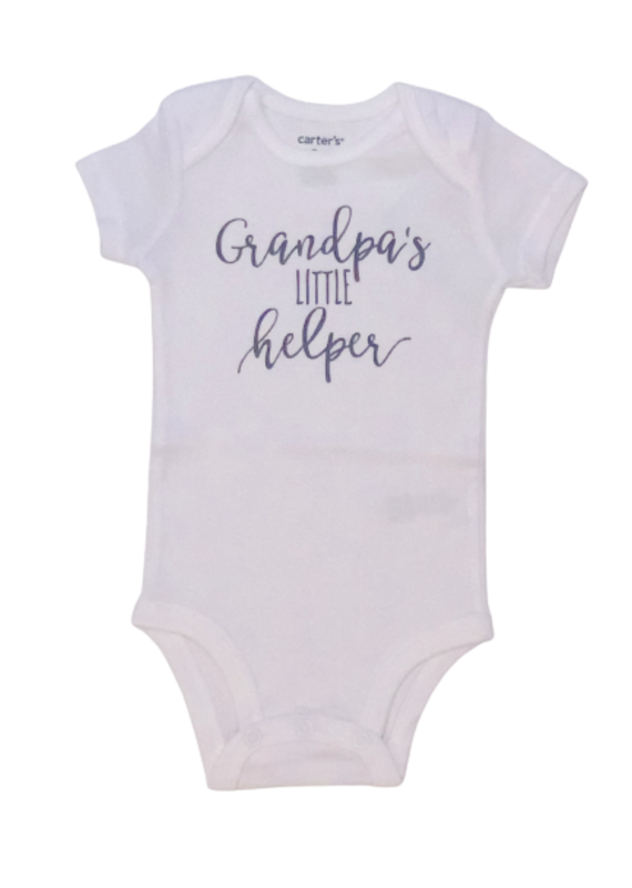 Grandpa's Helper Onesie Short Sleeve