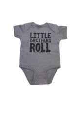 Tracy's Treasures Little Brothers Roll Short Sleeve Onesie