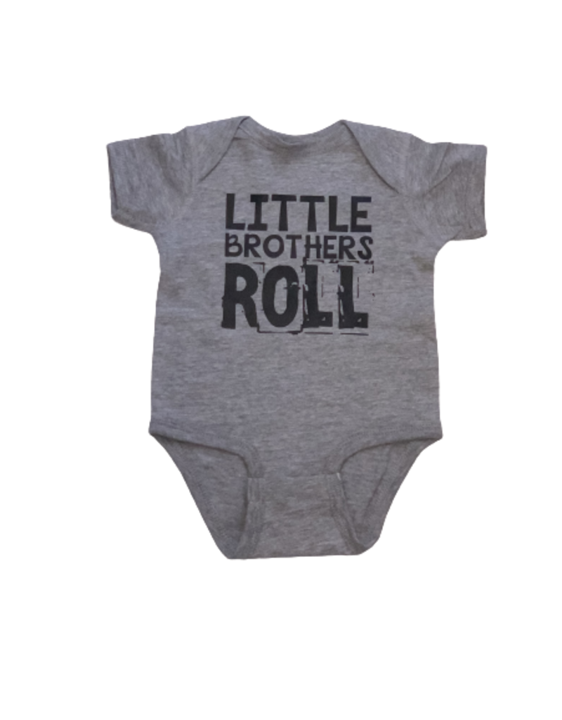 Tracy's Treasures Little Brothers Roll Short Sleeve Onesie