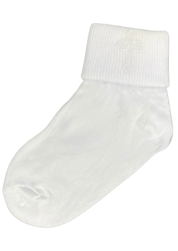 lito Girls Christening Cross and Lace Socks