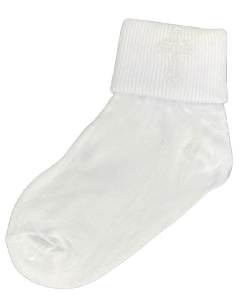 lito Girls Christening Cross and Lace Socks