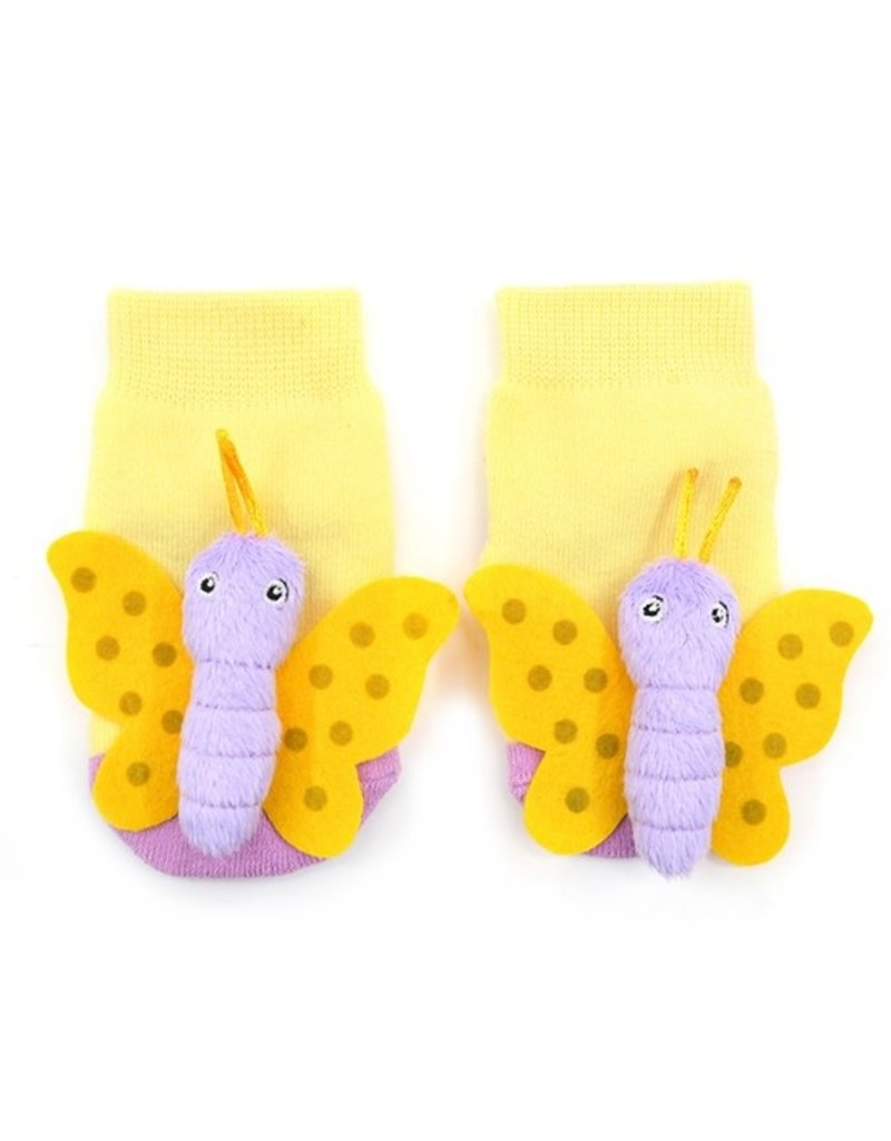 Liventi Butterfly Rattle Socks 0-12m