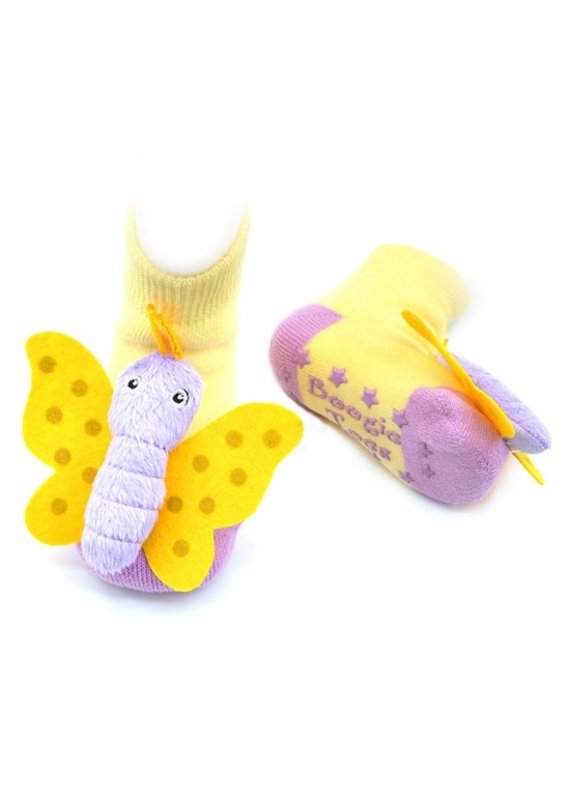 Butterfly Rattle Socks 0-12m