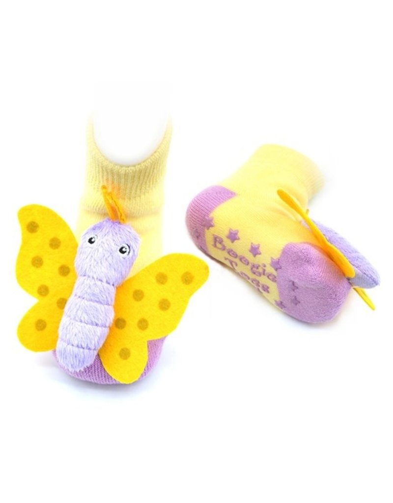 Butterfly Rattle Socks 0-12m