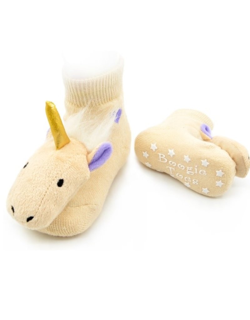 Liventi Golden Unicorn Rattle Socks 0-12m