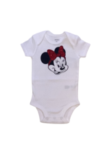 Tracy's Treasures Minnie with Red Glitter Bow Onesie
