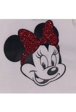 Tracy's Treasures Minnie with Red Glitter Bow Onesie