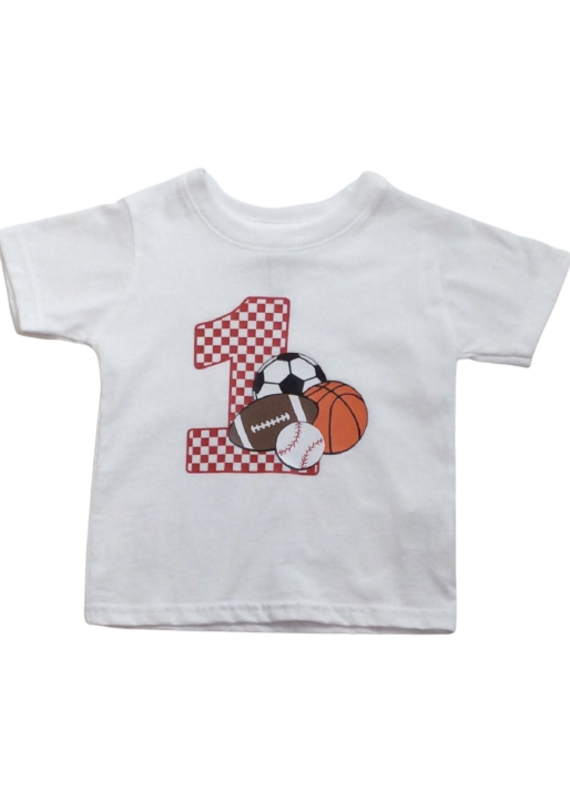 Sports Birthday Short Sleeve Shirt