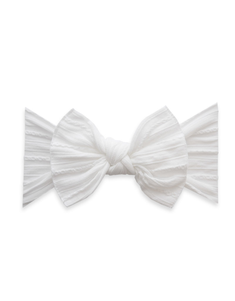 Cable Knit Knot White