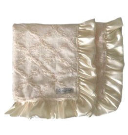 Ivory Slate Double Plush Blanket
