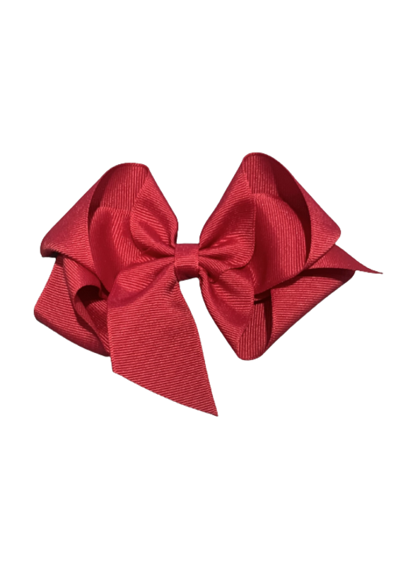 Red Big (5in) Grosgrain Bow