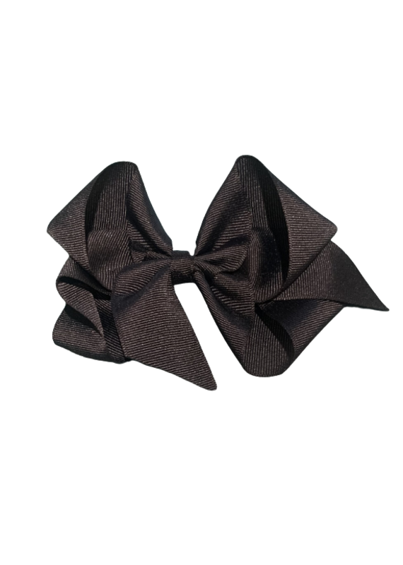 Black Big (5in) Grosgrain Bow