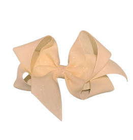 Bows Arts Ivory Big (5in) Diamond Dust Grosgrain