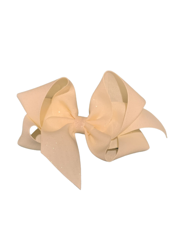 Bows Arts Ivory Big (5in) Diamond Dust Grosgrain