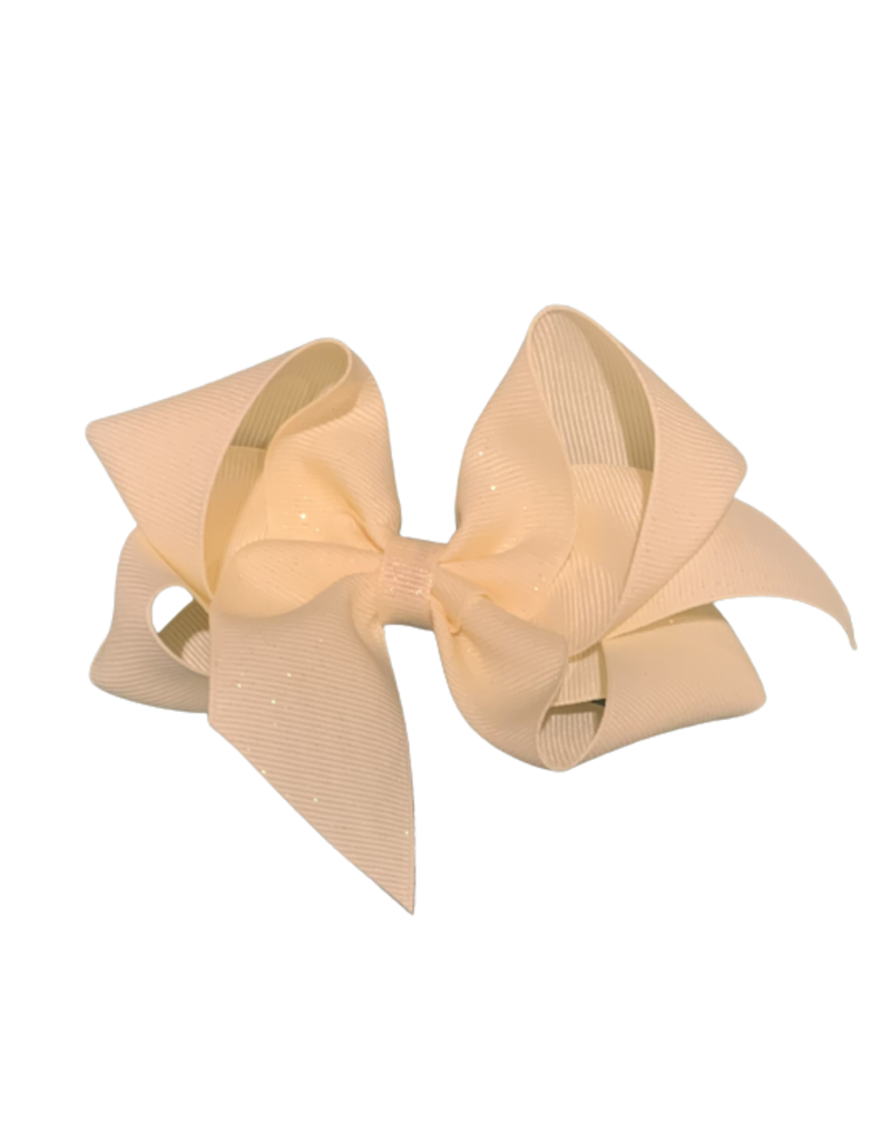 Bows Arts Ivory Big (5in) Diamond Dust Grosgrain
