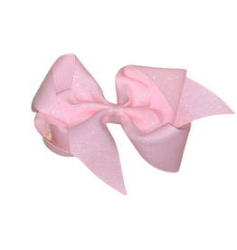 Bows Arts Light Pink Big (5in) Diamond Dust Grosgrain