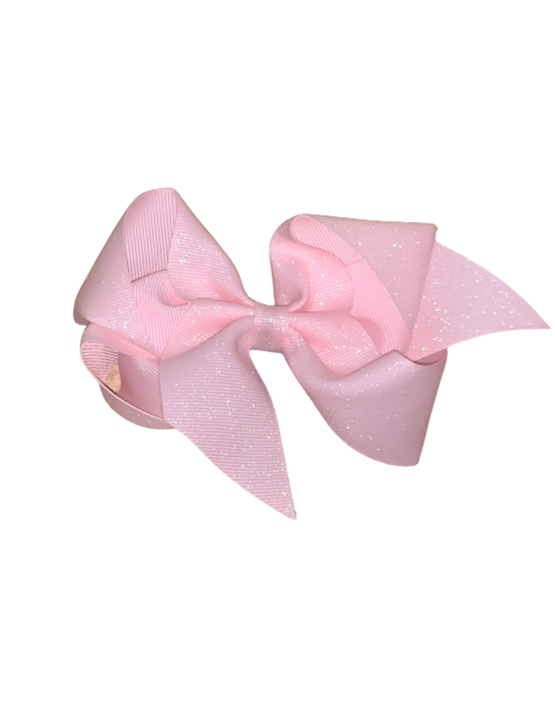 Bows Arts Light Pink Big (5in) Diamond Dust Grosgrain