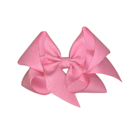 Shocking Pink Big (5in) Big Diamond Dust Grosgrain