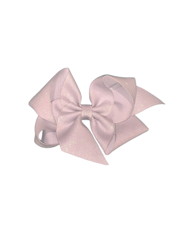Bows Arts Silver Big (5in) Diamond Dust Grosgrain