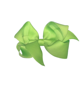 Green (Apple) Big(5in) Diamond Dust Grosgrain