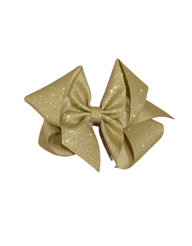 Bows Arts Old Gold Big (5in) Diamond Dust Grosgrain