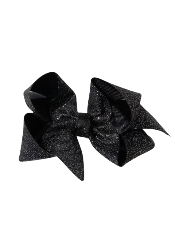 Bows Arts Black Big (5in) Big Diamond Dust Grosgrain