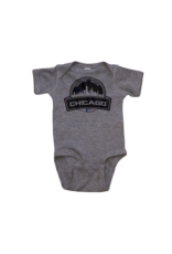 Tracy's Treasures White SOX Cityscape Gray Short Sleeve Onesie