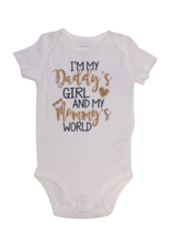Tracy's Treasures Daddy's Girl Mommy's World Short Sleeve Onesie