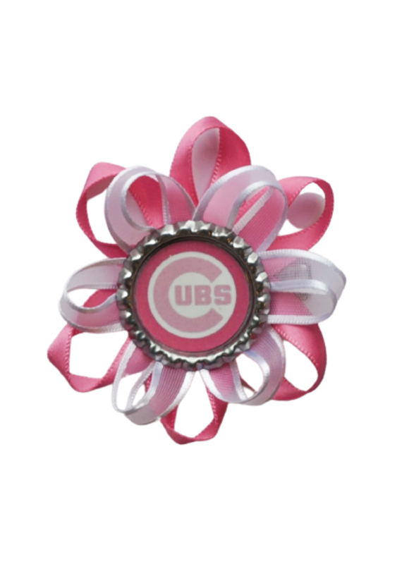 Pink Cubs Ribbon Bow