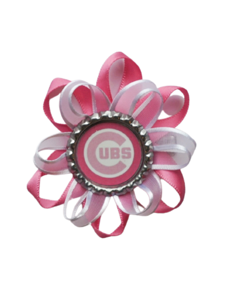 Pink Cubs Ribbon Bow