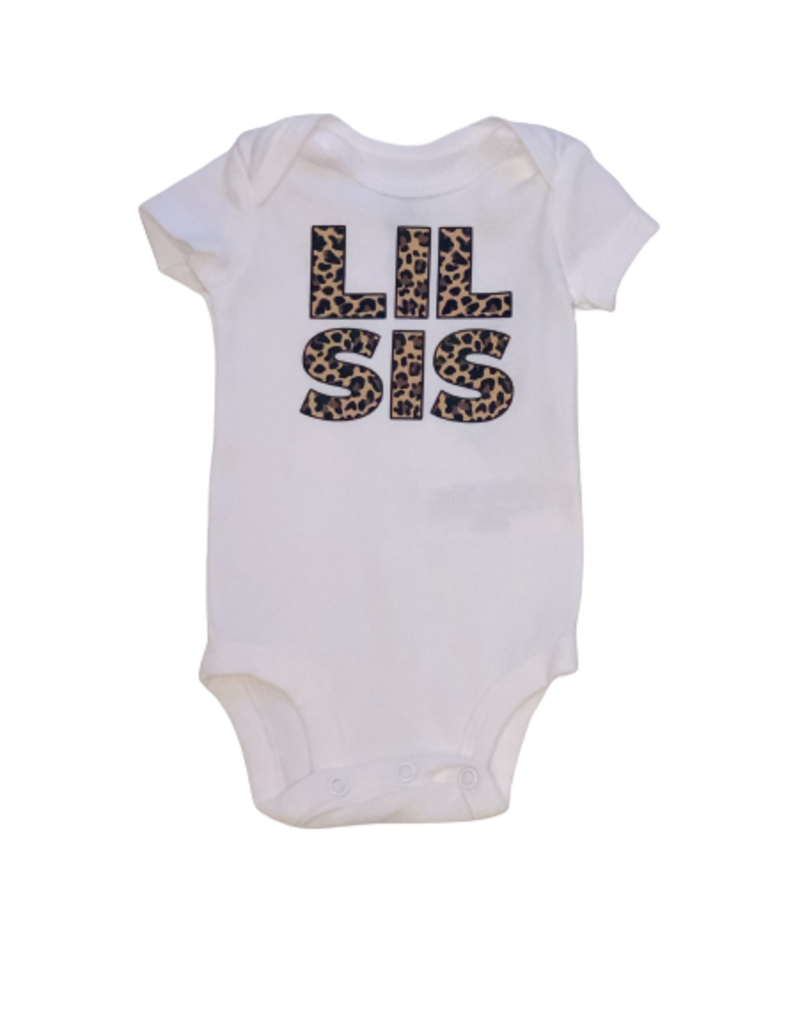 Tracy's Treasures Leopard Lil Sis Short Sleeve