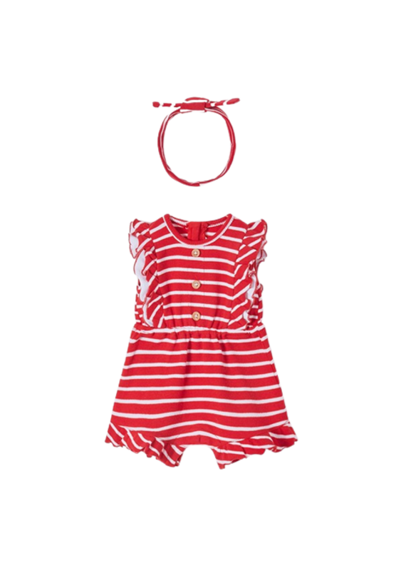 Red Romper with Headband