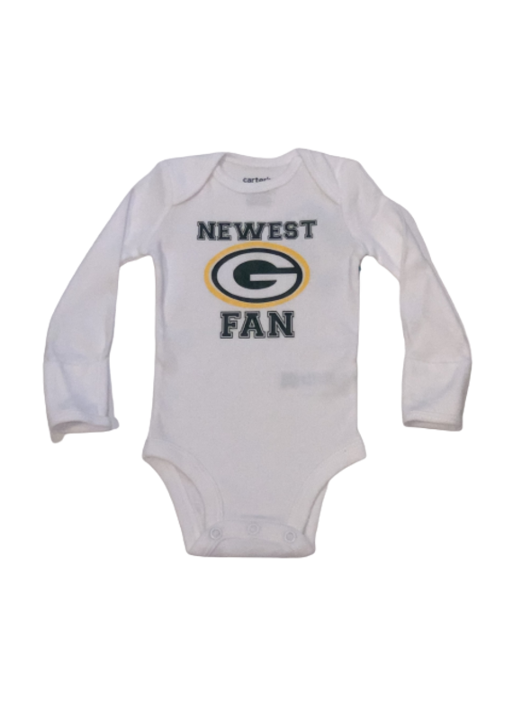 Tracy's Treasures Newest Packers Fan Long Sleeve Onesie
