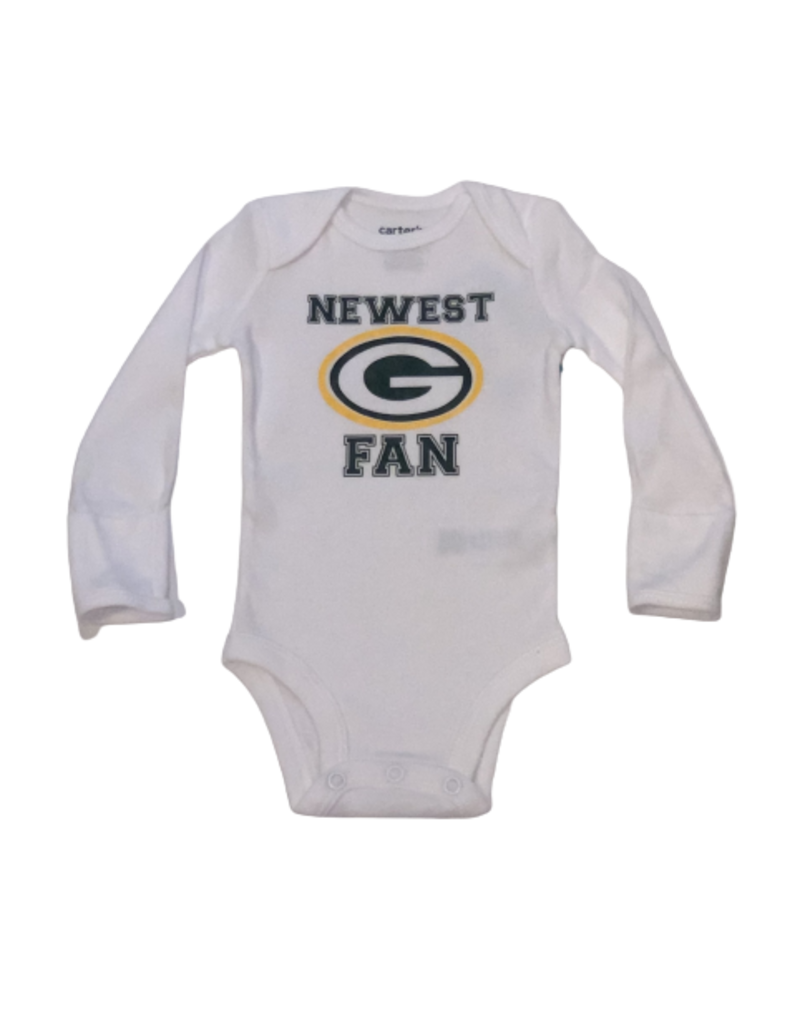 Tracy's Treasures Newest Packers Fan Long Sleeve Onesie