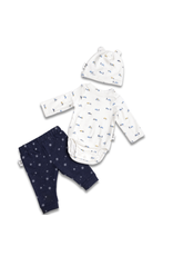 The Elk Baby Car Print Baby Boy Outfit (3 Piece)