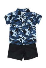 Marie Nicole Clothing Camo Button Down & Shorts Toddler