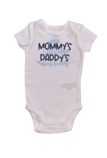Tracy's Treasures Mommys Little Man Daddys Best Buddy Short Sleeve Onesie