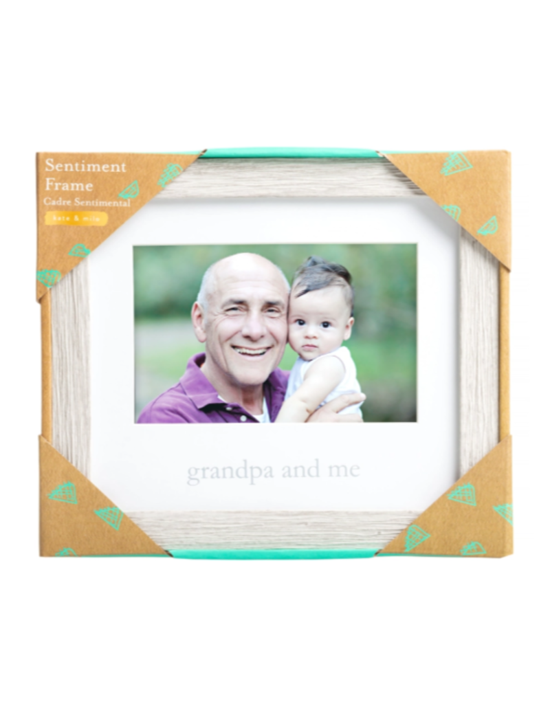 Kate and Milo Rustic Grandpa and Me Frame